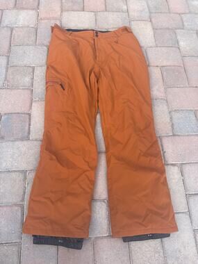 Boulder Gear Charter Ski Snow Pants Mens L Insulated Waterproof Orange